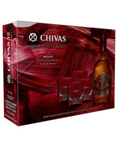 Whisky Chivas Regal 12 Años + 4 vasos 