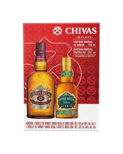 Whisky Chivas Regal 12 750ml + Chivas 13 Tequila 375ml