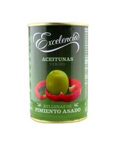 Aceituna Rellena De Pimiento Asado Excelencia 300grs