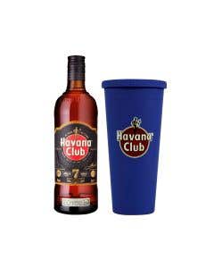 Ron Havana 7 Años  700ml + 1 Vaso Azul