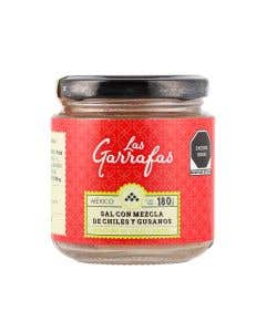 Sal De Gusano las Garrafas Chile y limón 180 grs