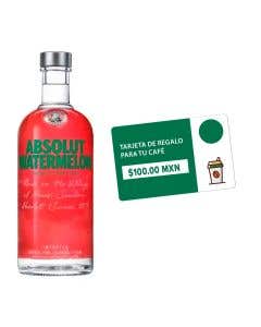 Vodka Absolut Watermelon 750ml + Tarjeta de Regalo