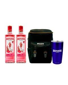 2 Gin Beefeater pink 700 ml + Mochila + Vaso Azul