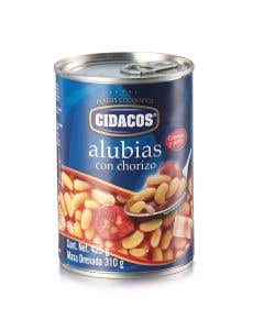 ALUBIAS CIDACOS CON CHORIZO 425GR