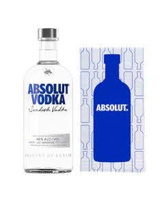 Vodka Absolut Azul 750 ml + Toalla Absolut