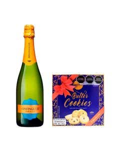 Vino Espumoso Mistinguett Cava Semi Seco Bio 750ml + Galleta Danesita 200 grs