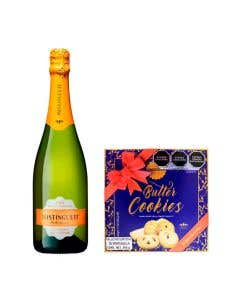 Vino Espumoso Mistinguett Cava Brut Nature Bio 750ml + Galleta Danesita 200 grs