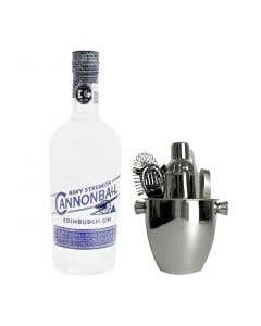 Gin Cannonball - 700 ml + Set de Cocteleria