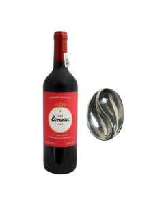 Vino Tinto Lorenza Cabernet Sauvignon - 750 ml + Plato Plateado