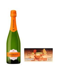 Vino Espumoso Mistinguett Cava Brut Nat Bio 750 ml + Turron Blando Antiu Xixona El Panal - 200 grs