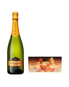 Vino Espumoso Mistinguett Cava Brut Bio 750 ml + Turron Blando Antiu Xixona El Panal - 200 grs