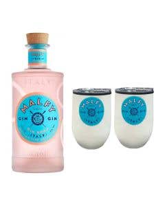 Ginebra Malfy Rosa - 750ml + 2 Termos