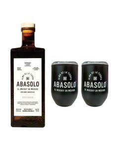 Whisky Abasolo Mexicano 750ml + 2 Termos