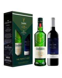 Whisky Glenfiddich 750ml +Vino Tinto Celeste 750ml