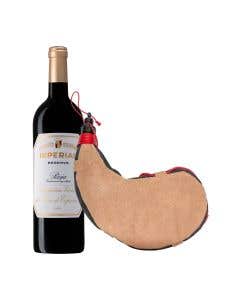 Vino Tinto Cune Imperial Rva 750 ml + Bota para Vino Curva 750 ml