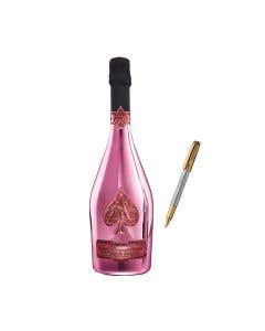 Champagne Armand de Brignac Brut Rosé 1.5 L + Plumon