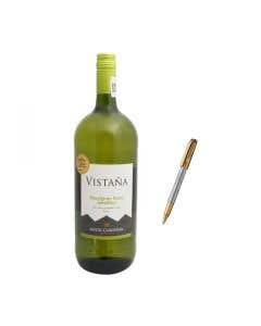 Vino Blanco Vistaña Sauvignon Blanc Semillon 1.5 L + Plumon