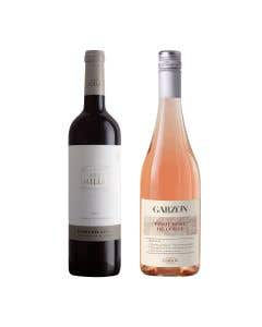 Vino Tinto A.R.T. Milla 750 ml + Vino Rosado Pinot Noir Rose Garzon 750 ml