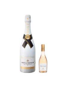 Champagne Moët & Chandon Ice Imperial 750 ml +  Vino Rosado Whispering Angel 375 ml