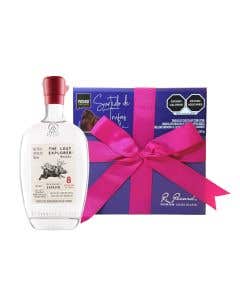 Mezcal The Lost Explorer Espadín 750 ml + Estuche Surtido De Trufas 260 grs
