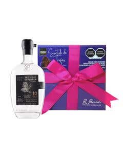 Mezcal  The Lost Explorer Tobala 750 ml + Estuche Surtido De Trufas 260 grs