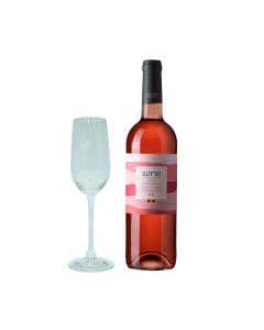 Vino Rosado Serie By La Europea 750 ml + 1 Copa de cristal