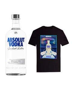 Vodka Absolut Azul 750 ml + Playera