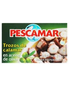 Calamar en Trozos en Aceite de Oliva Pescamar 111 grs