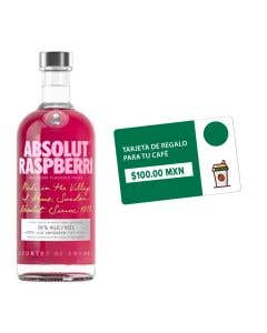 Vodka Absolut Raspberri - 750 ml + Tarjeta de Regalo
