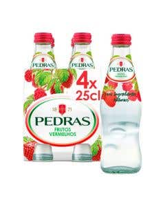 Agua Mineral Pedras Frutos Rojos 250ml 4 Pack