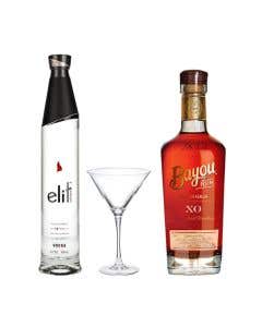 Vodka Elit Con Copa - 700ml + Ron Bayo Xo 750ml