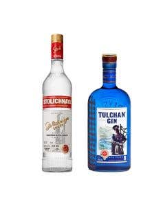 Vodka Stolichnaya Spirit - 750 ml + Ginebra Tulchan 750ml