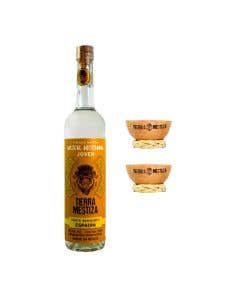 Mezcal Tierra Mestiza Espadín 750 ml + 2 Jícaras