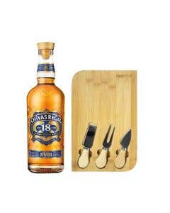 Regalo Whisky Chivas Regal 18 años 750 ml + Tabla de Quesos