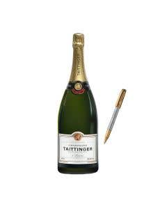 Champagne Taittinger Brut 1.5 L + Plumon