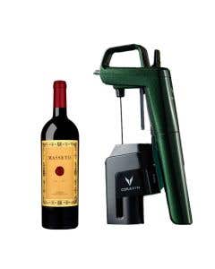 Vino Tinto Masseto 2020 750 ml + Vertedero C/Cap Coravin Model Six Verde