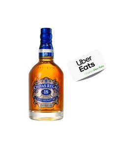 Whisky Chivas Regal 18 años 750 ml + Tarjeta Uber Eats 200mxn