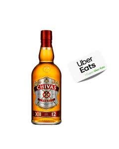 Whisky Chivas Regal 12 años 750 ml + 1 Tarjeta Uber Eats 200mxn